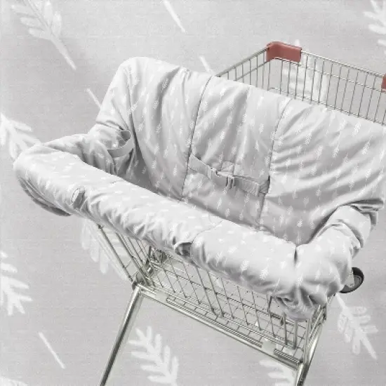 The Peanutshell Shopping Cart and High Chair Cover - Ditsy Leaf image {4}