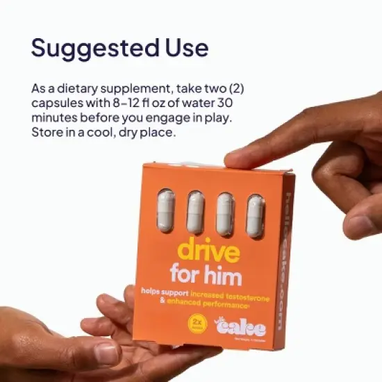 Hello Cake Drive for Him - 4ct/2 Doses image {2}