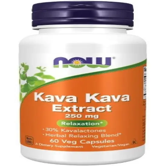 Kava Kava 250mg 30% Extract by Now Foods  -  60 Capsule image {3}