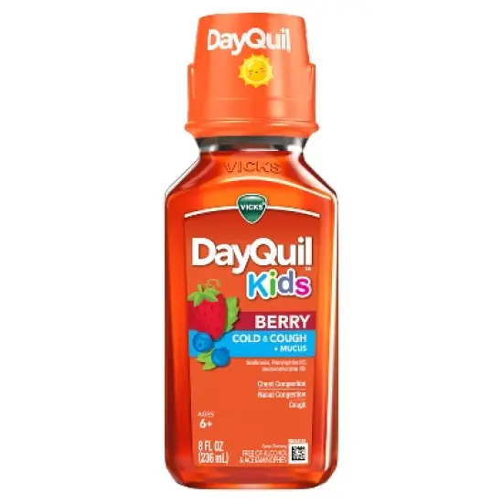 DayQuil Kids' Syrup - Guaifenesin - Berry - 8 fl oz image {1}