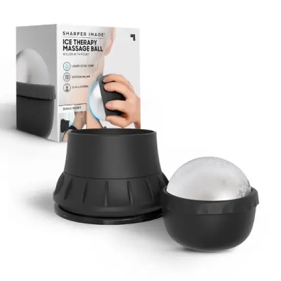 Sharper Image Ice Therapy Massage Ball with Wall Mount image {1}