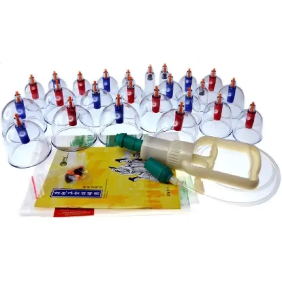 Kangzhu 24-Cup Biomagnetic Chinese Cupping Therapy Set, Multicolored image {3}