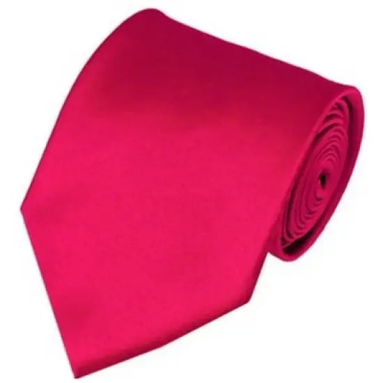 Solid Color 3.5 Inch Wide And 62 Inch Extra Long Necktie For Big & Tall Men image {5}