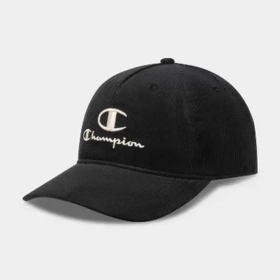 Champion Adult Hobby Corduroy Baseball Hat - Black image {3}