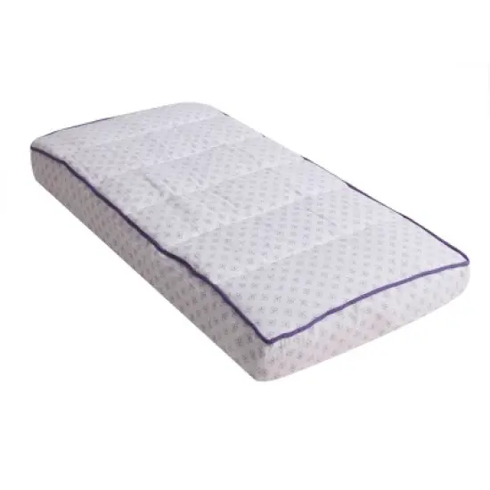 Bacati - Petals Quilted Muslin Changing Pad Cover Lilac image {7}