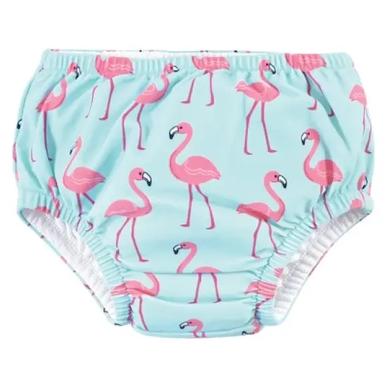 Hudson Baby Infant and Toddler Girl Swim Diapers, Flamingos image {2}