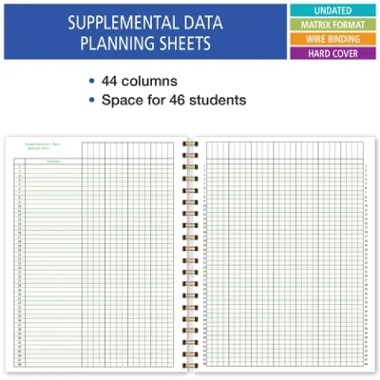 Elan Publishing Company W202FT - 32 Fashion Teacher Planner Set - PINK MARBLE image {4}