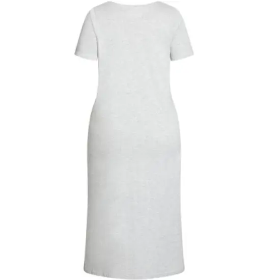 Women's Plus Size Always Sleep Dress - gray | EVANS image {3}