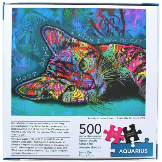 Aquarius Puzzles Dean Russo Cat 2 500 Piece Jigsaw Puzzle image {2}