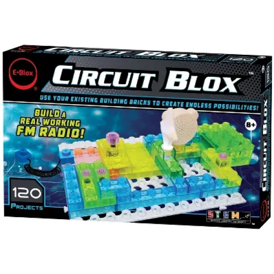 E-Blox Circuit Blox 120, Circuit Board Building Blocks Sets, Individual or Classroom image {4}