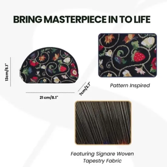 Signare USA Jacobean Dream Cosmetic Bag/ Makeup Bag image {7}