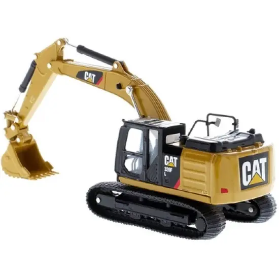 CAT Caterpillar 320F L Hydraulic Tracked Excavator with 5 Work Tools "Play & Collect!" 1/64 Diecast Model by Diecast Masters image {4}