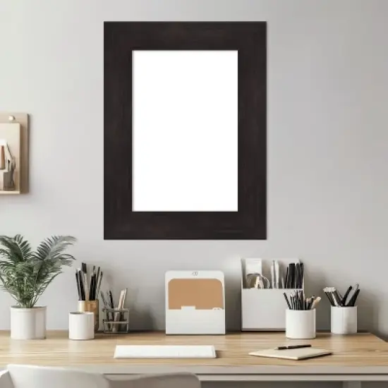 Amanti Art Furniture Espresso Framed Dry Erase Magnetic Board image {5}
