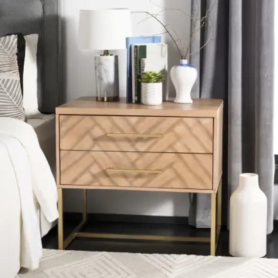 Estelle Nightstand - FOX6262 - Safavieh Couture image {1}