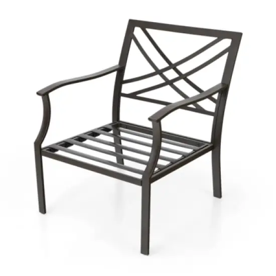 3pc Metal Conversation Set - Beige - Captiva Designs image {7}