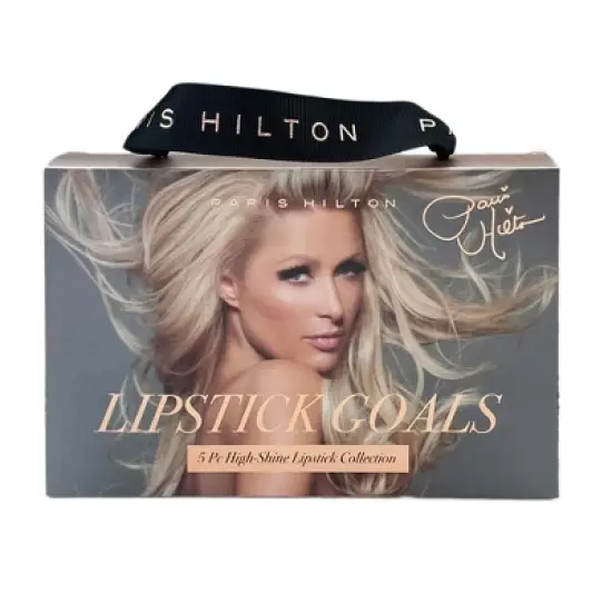 Paris Hilton Cosmetics High-Shine Lipstick Collection - Lipstick Set - 5 Pc image {8}