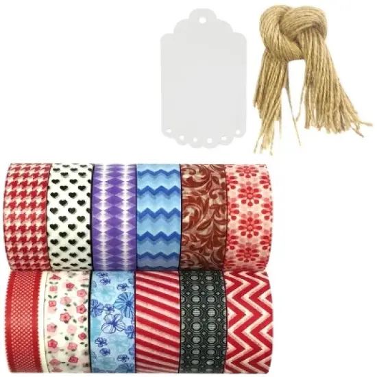 Wrapables WPSET34 Washi Masking Tape Collection (Set of 12) image {5}