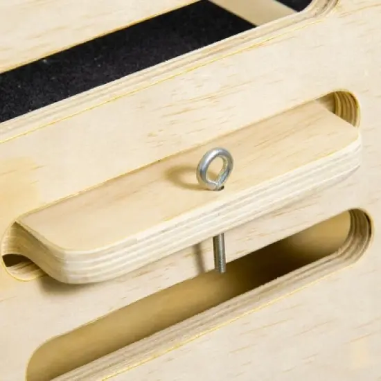 Soozier Calf Stretcher, Wooden Slant Board, Adjustable Incline Board for Calf Stretching Non-Slip and Foldable for Portability, Natural image {5}