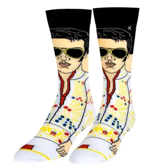 Odd Sox, Elvis Presley, The King of Rock N Roll Men's Socks, Fun Collector Gifts image {4}