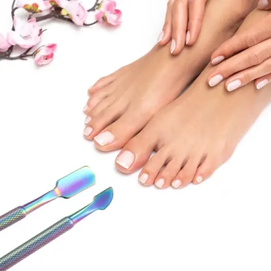 Unique Bargains Stainless Steel Toe Nail Clippers Nipper Pedicure Feet Care Tool Multicolor 1 Set image {5}