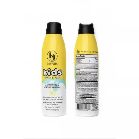 Black Girl Sunscreen Kids' Spray & Play Sunscreen - SPF 50 - 6oz image {4}