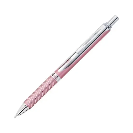 EnerGel Alloy Retractable Gel Pen Pink Barrel Medium Point Black 357082 image {1}
