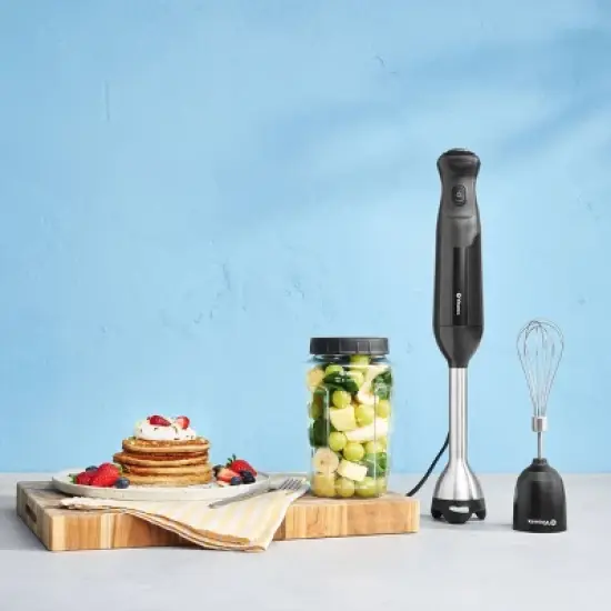 Vitamix 2-Speed Hand Immersion Blender Bundle with Whisk and Jar Black: Stainless Steel, 350W, Hand Held, Food Processor image {7}