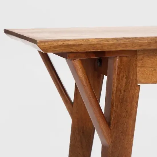 Stratford Mid-Century Entryway Bench Walnut Brown - Finch image {3}