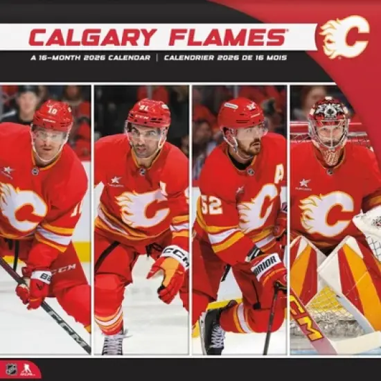 NHL, Trends International 2026 Calgary Flames Bilingual French12"x12" Wall Calendar image {7}