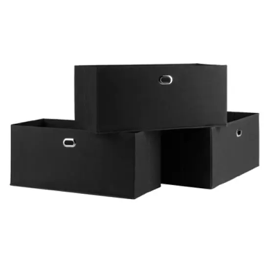 42" Torino Set Storage Shelf with Baskets Espresso/Black - Winsome image {2}