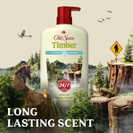Old Spice Men's Body Wash Timber with Sandalwood - 30 fl oz image {7}