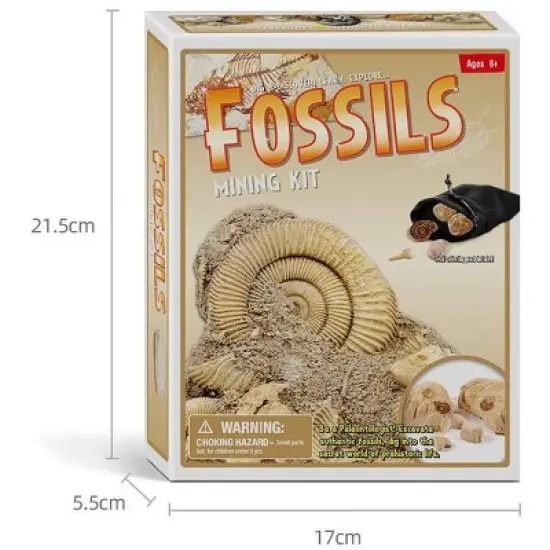JuzToys Fossils DIG Kit, Dinosaur Digging Kids Activities, Educational STEM Toys Playset image {1}