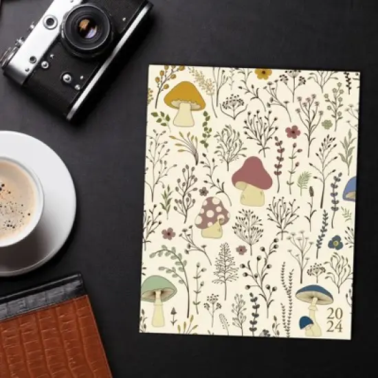 Willow Creek Press 2024 Monthly Planner 9.5"x7.5" Mushrooms image {3}