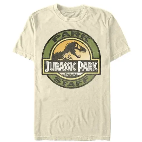 Men's Jurassic Park The Park Staff Badge, With T-Rex T-Shirt image {2}