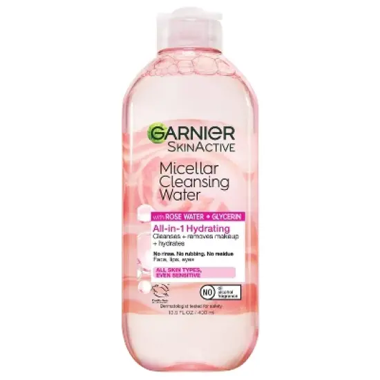 Garnier Micellar Water with Rose Water and Glycerin Hydrating Makeup Remover image {11}