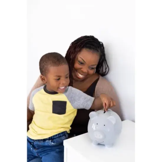 Pearhead Piggy Bank - Gray image {2}