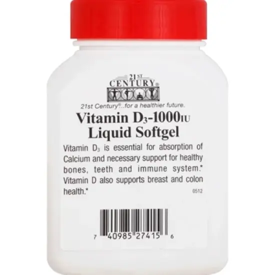 21st Century Vitamin D3 250 ea image {1}