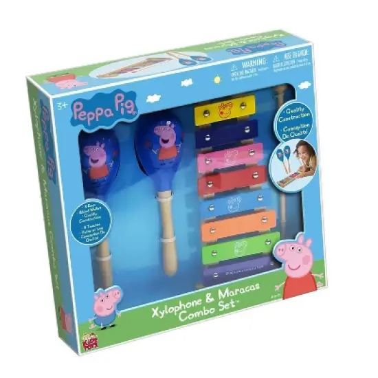 Peppa Pig Wood Xylophone & Maracas Combo Set image {3}