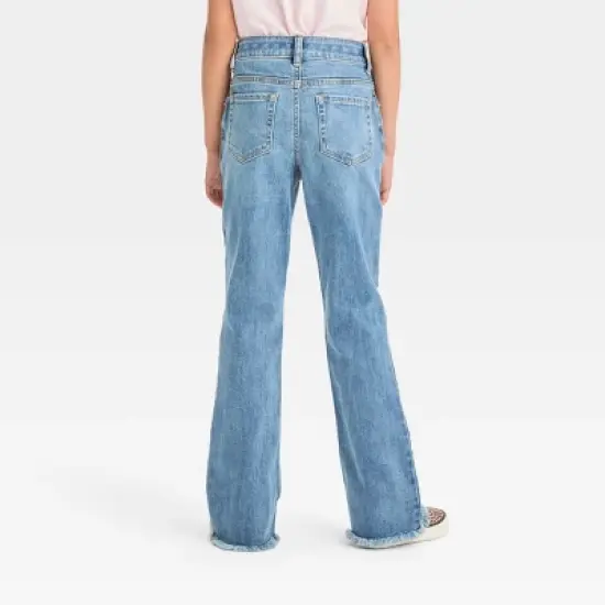 Girls' Mid-Rise Flare Jeans - Cat & Jack&trade; image {1}