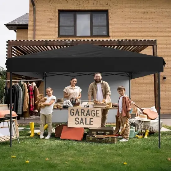 10'x10'Pop Up Canopy Tent, Easy to Set Up and Take Down,1 Around Cloth,for Outdoor Events, Patio, Party, Camping image {2}