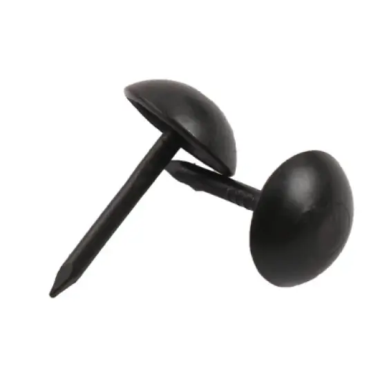 Unique Bargains Table Sofa Metal Round Head Thumb Tack Nails 0.28" x 0.5" Black 200 Pcs image {2}