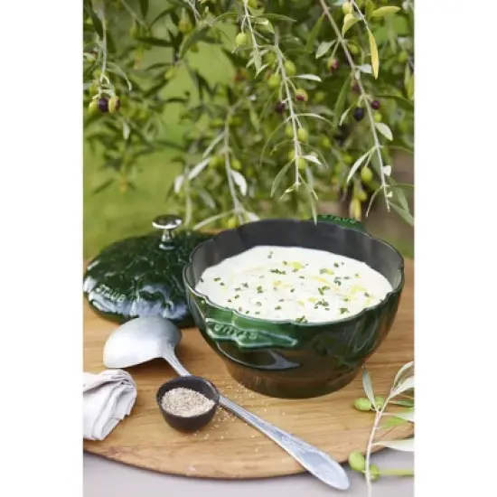 Staub Cast Iron 3-qt Artichoke Cocotte - Basil image {10}