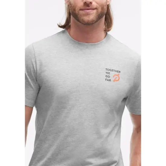 Peloton Men's Graphic Short Sleeve, Light Heather Grey image {3}