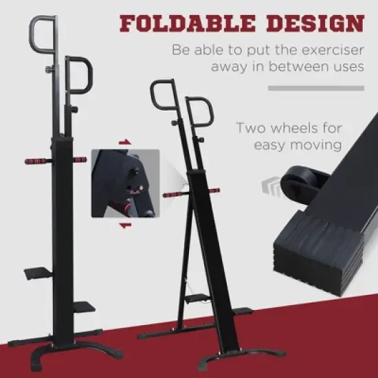 Dexmalle Soozier Folding Vertical Climber Exercise Machine image {4}