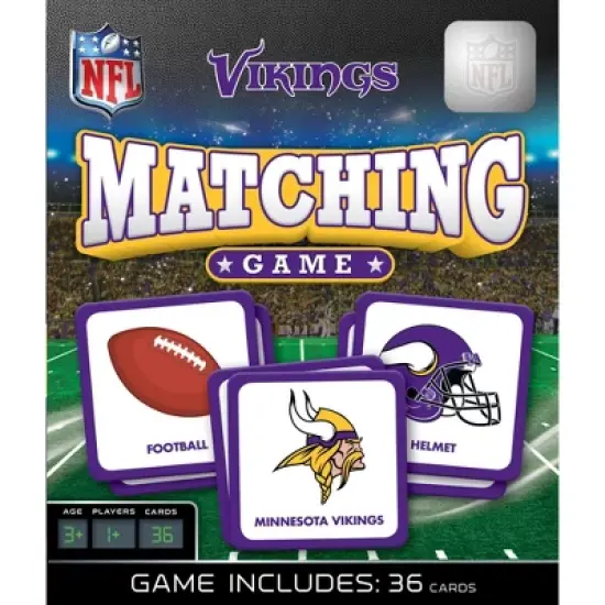MasterPieces Officially Licensed NFL Minnesota Vikings Matching Game for Kids and Families image {1}