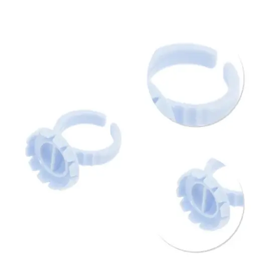 Unique Bargains Convenient Round Glue Rings 100 Pcs image {2}