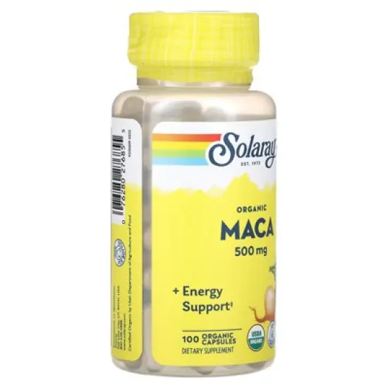 SOLARAY Maca Root 500 mg | Healthy Balance, Energy, Vitality & Libido Support | 100 VegCaps image {3}