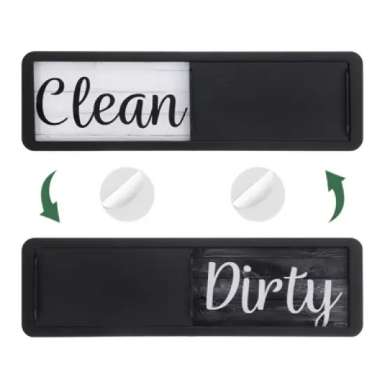 Unique Bargains Kitchen Hotel Clean Dirty Sign Plastic Rectangle Dishwasher Magnet image {7}