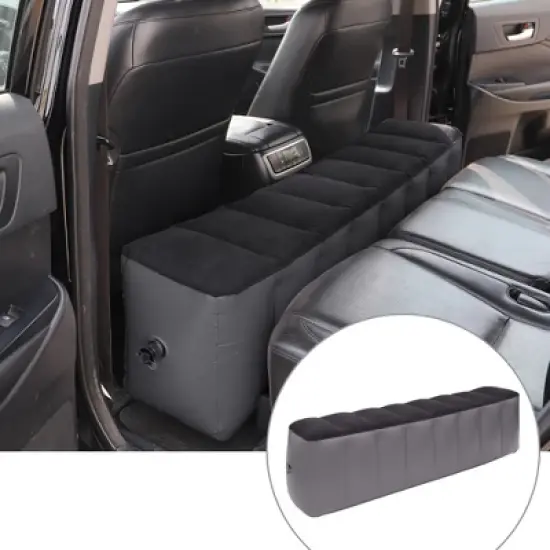 Unique Bargains Car Air Inflation Mattress Black Gray image {1}