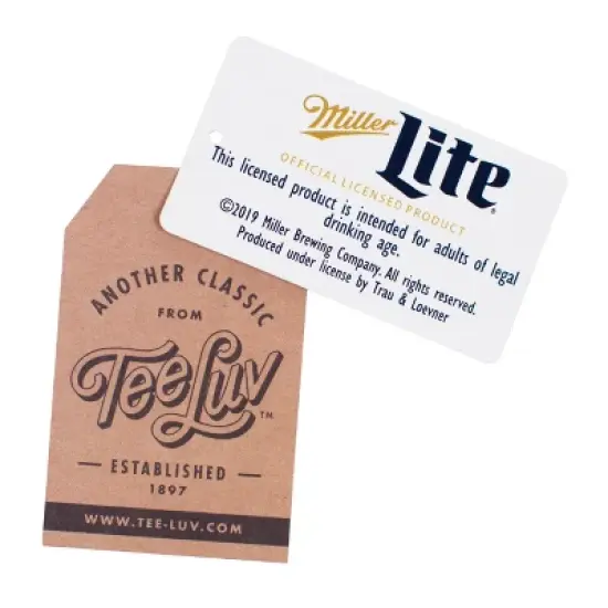 Tee Luv Vintage Miller Lite Logo Tank Top image {2}